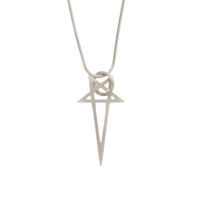 Rick Owens Silver Snake Chain Necklace | MILANSTYLE.COM