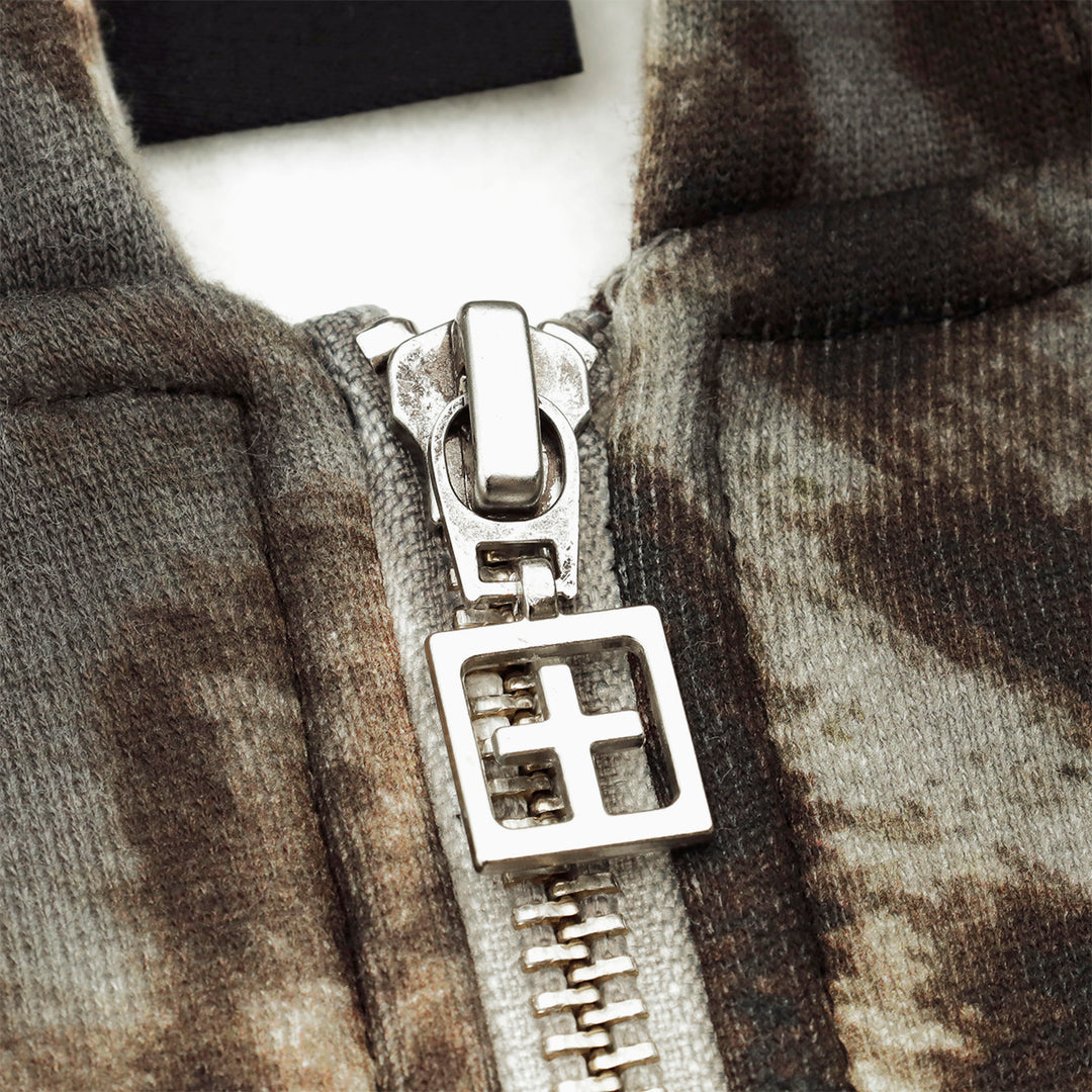 Mowalola Ksubi ヒョウ柄 クロップドパーカー　Mサイズ Mowalola Ksubi ヒョウ柄 クロップドパーカー Mサイズ - ジャケット