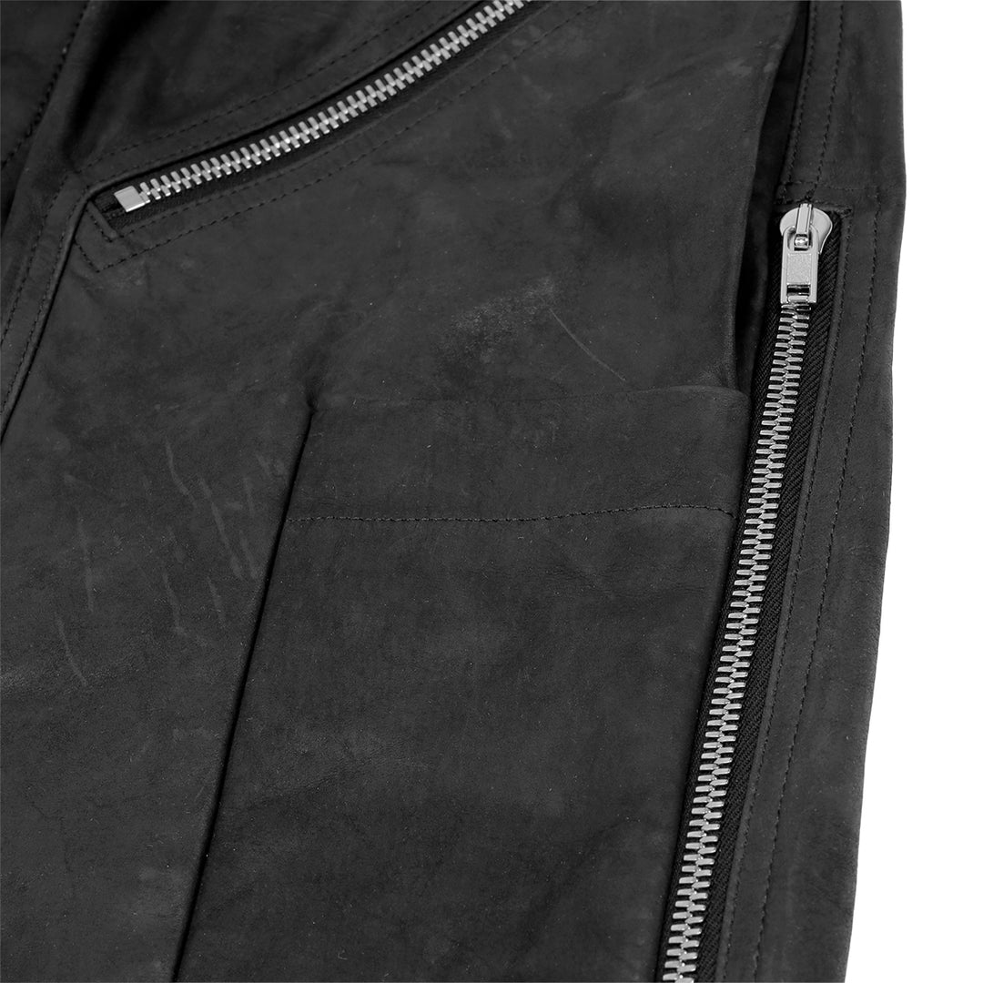 希少 リックオウエンス レザー クロップドパンツ 42 希少 リックオウエンス レザー クロップドパンツ 42 RICK OWENS(リック