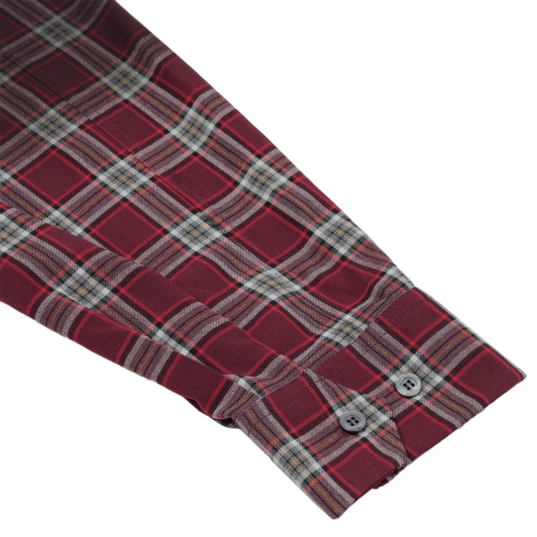 Maison Margiela (メゾン マルジェラ) - FADED CHECK SHIRT BORDEAUX