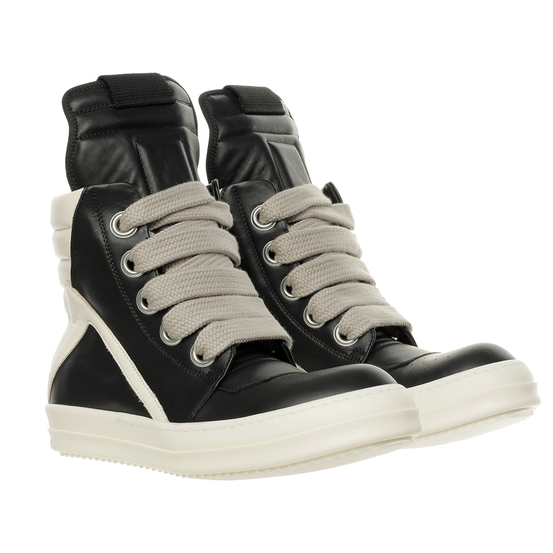 リックオウエンス Rick Owens US36 Rick Owens (リックオウエンス) - JUMBOLACE GEOBASKET BLACK/MILK
