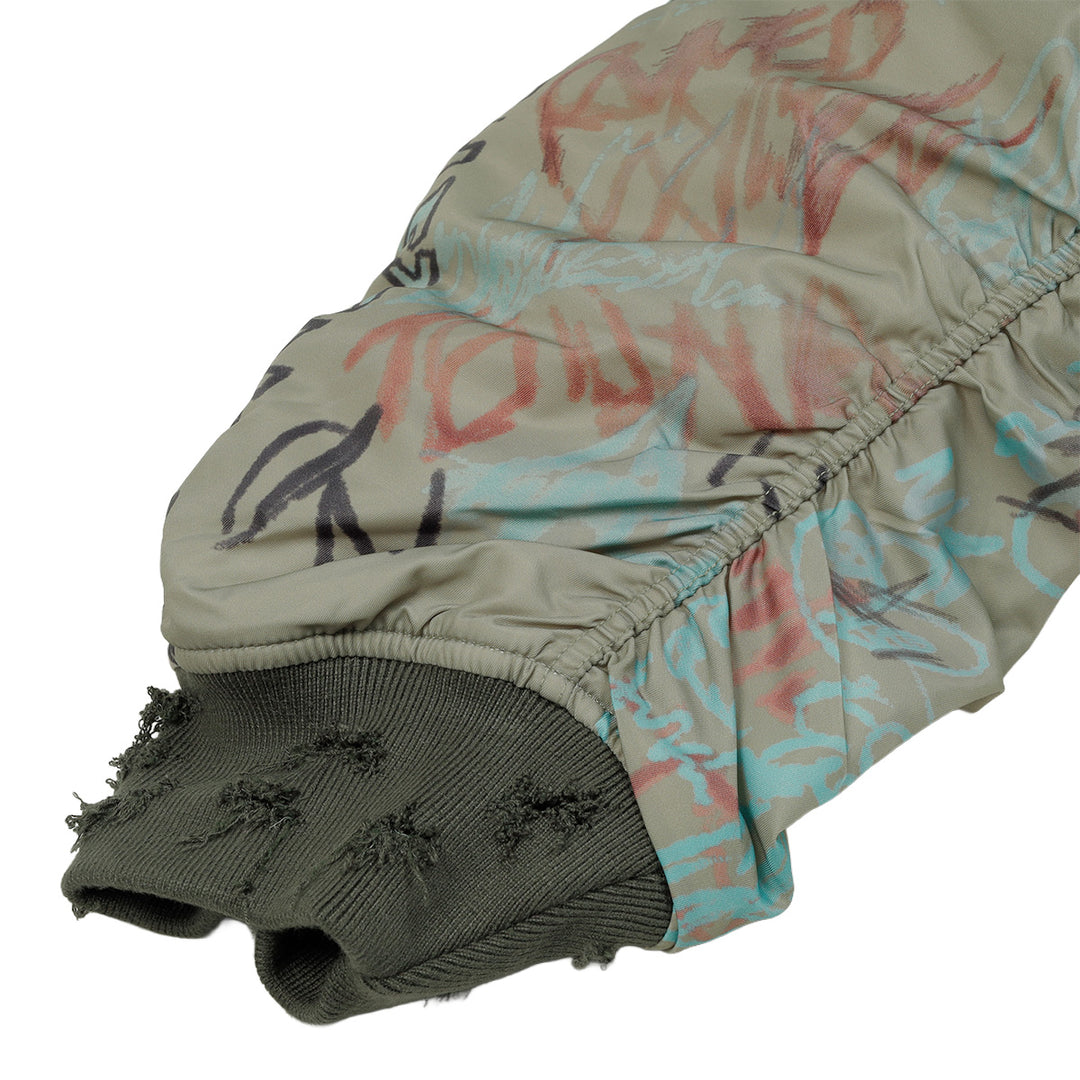 Mowalola - GRAFFITI BOMBER Bomber Jacket | cherry official online