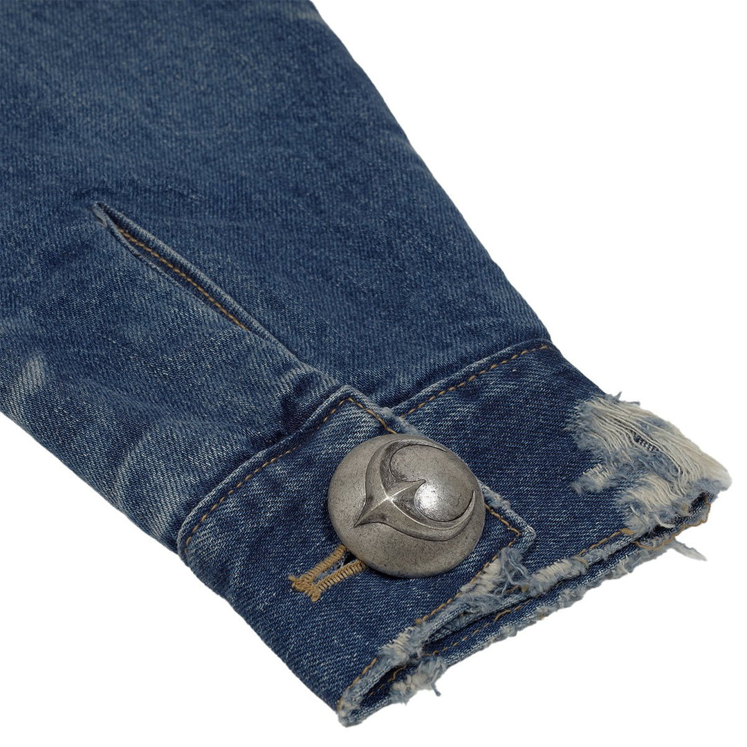 Thug Club (サグ クラブ) - IRON STEEL FOCUS DENIM JACKET BLUE