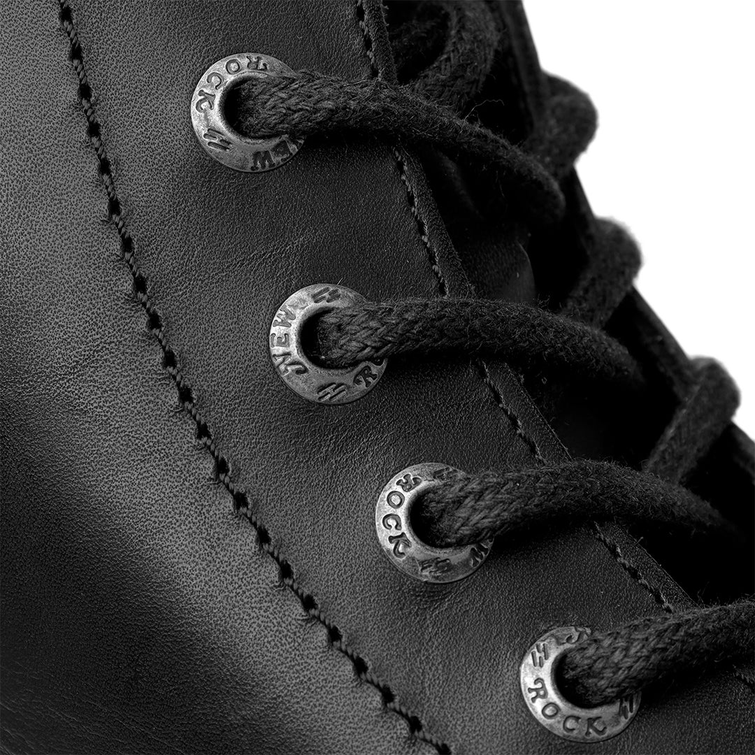 NEWROCK ( ニューロック ) - ANKLE BOOT BLACK IMPERFECT WITH LACES M