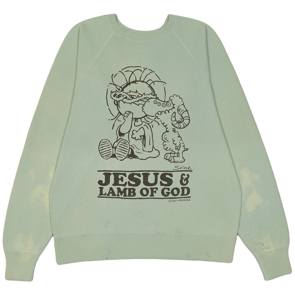 Saint Michael - ©SAINT M×××××× - SM024 JESUS ​​CREWNECK SWEAT