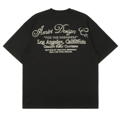 DREAMERS CHAIN STITCH OVERSIZED TEE - cherry fukuoka - AMIRI - T-SHIRT