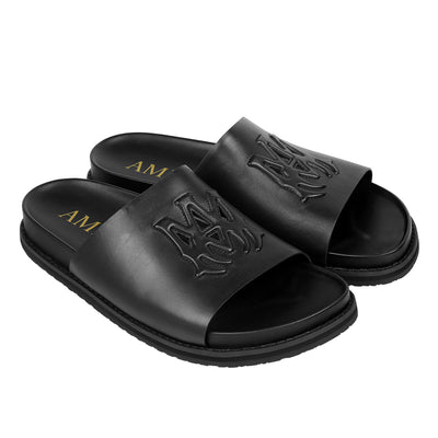 AMIRI - MA LEATHER SANDAL - BLACK - SANDAL - cherry fukuoka