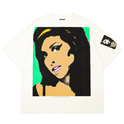 ©SAINT M×××××× × Amy Winehouse<br>SMC14 BACK TO BLK AMY_SS T-SHIRT - cherry fukuoka - ©SAINT M×××××× - T-SHIRT