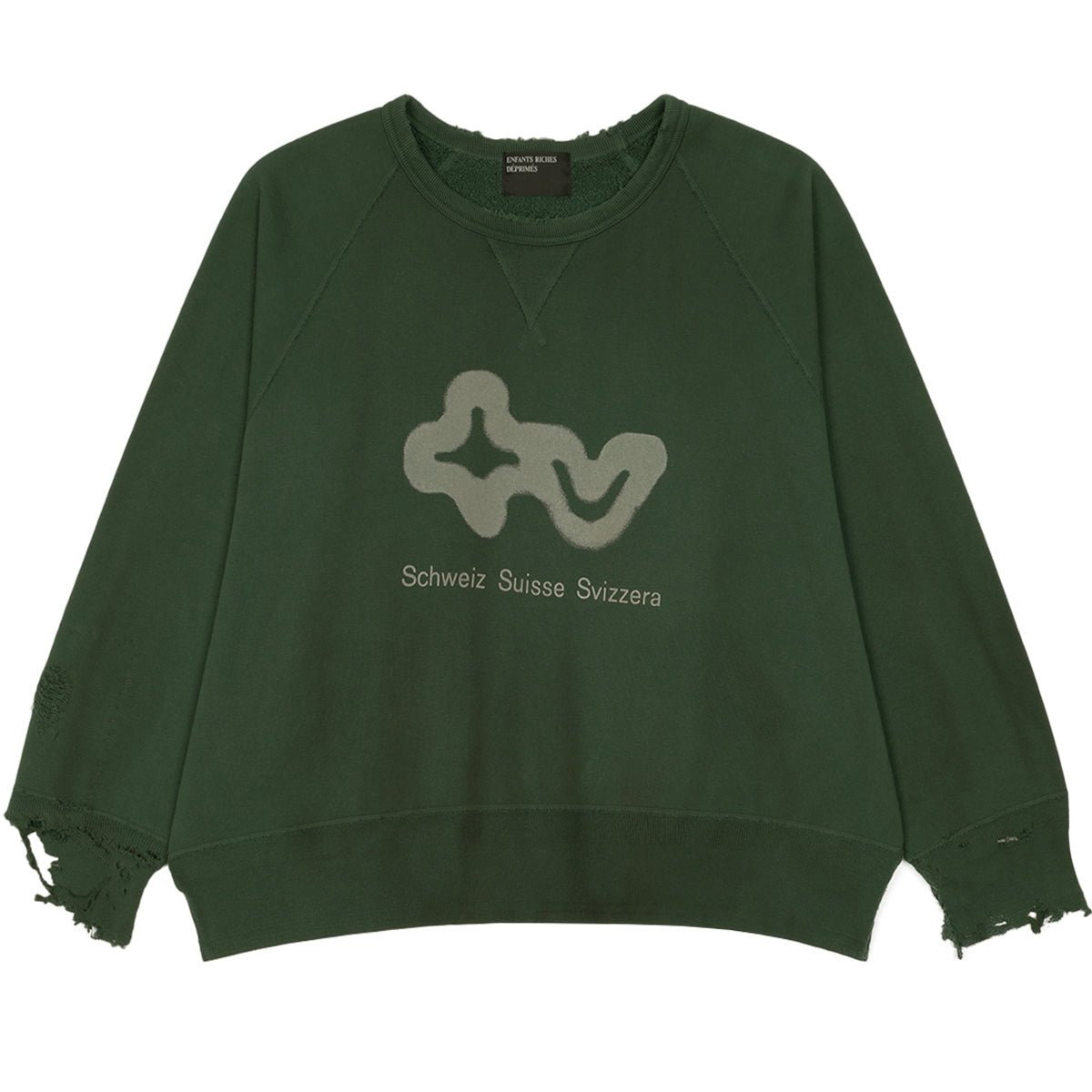 S.S.S. TV RAGLAN CREWNECK SWEATSHIRT - cherry fukuoka - ENFANTS RICHES DEPRIMES - SWEAT