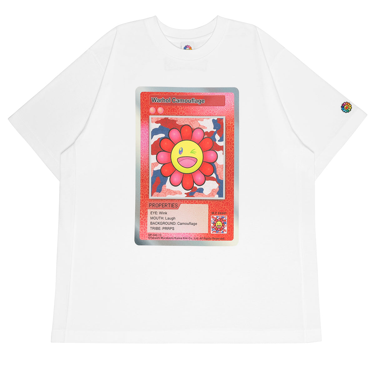 Murakami. Flowers Collectible Trading Card Tshirts -Warhol Camouflage-