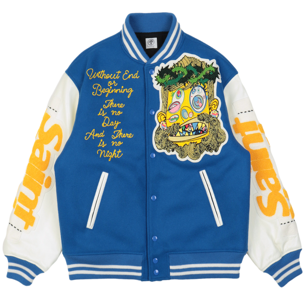 TAKASHI MURAKAMI×©SAINT M×××××× --TRAVIS JESUS ​​STADIUM JACKET