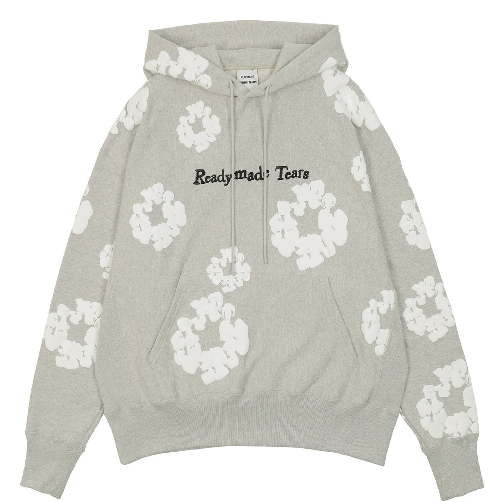 READYMADE - COTTON WREATH HOODIE 灰色/白色连帽衫| 樱桃官方在线购物