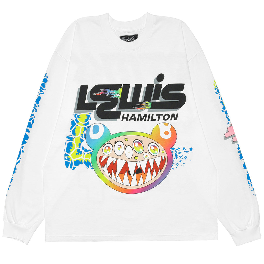 Lewis Hamilton×Takashi Murakami Flame Out Long Sleeve WHITE