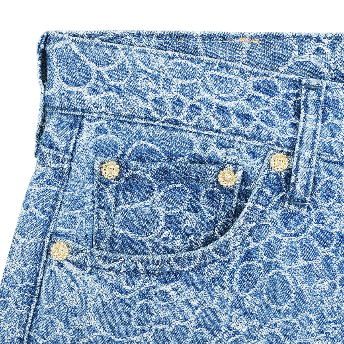 Takashi Murakami / kaikai kiki - Flowers and Skulls Jacquard Denim